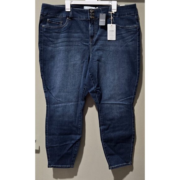 Torrid Cascade Blue First at Fit Super Stretch Jeggings 27" Inseam -- Women's 26 - Picture 2 of 8